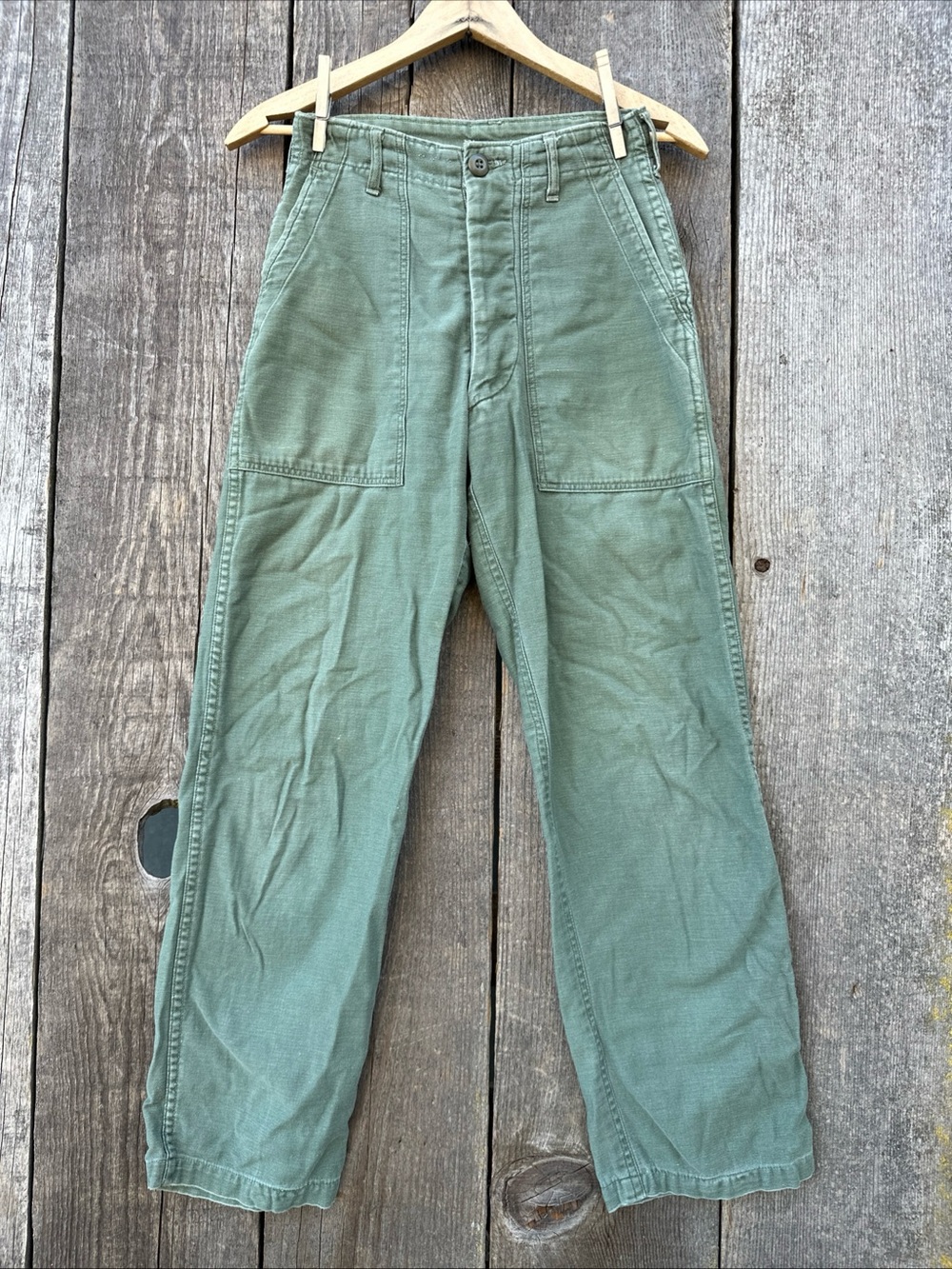 Vintage OG-107 Sateen Military Trousers 27 x 29 (Actual 24 x 27)